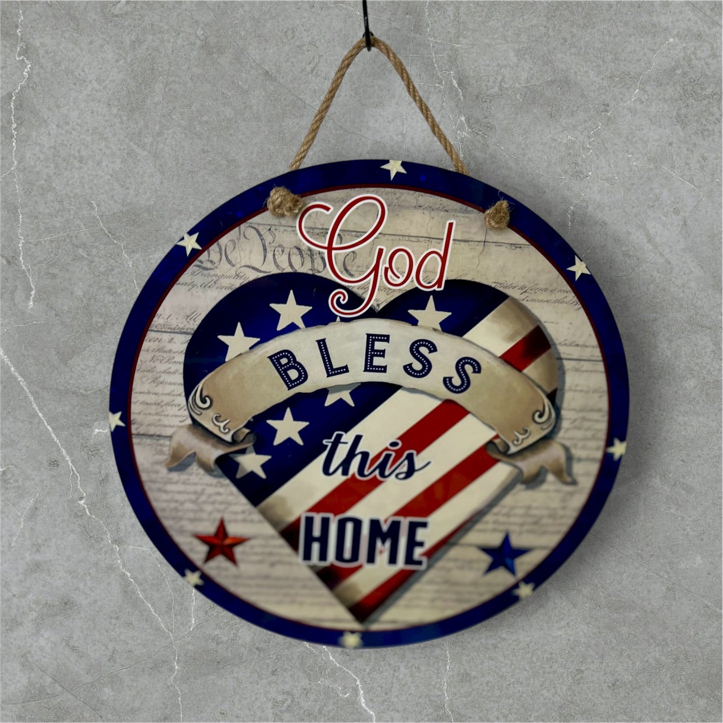 God Bless this Home12 inch Door Hanger/Wall Hanger