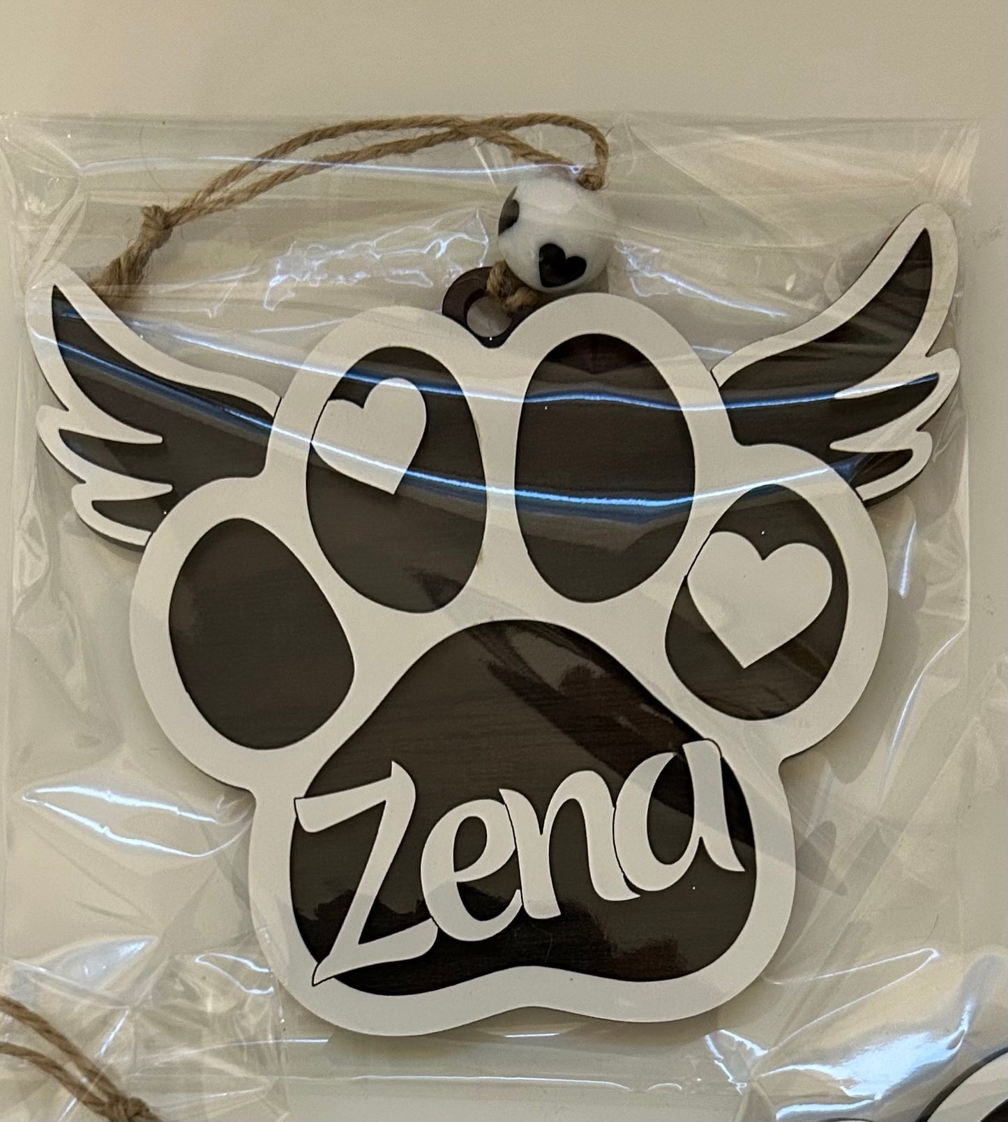 Custom Dog Paw Ornament