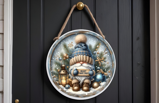 WINTER GNOME 12-inch Door Hanger/Wall Hanger