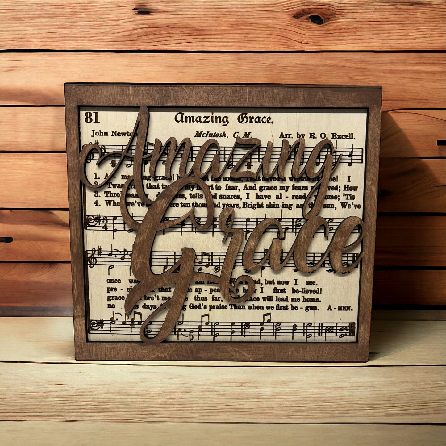 Amazing Grace Wood Sign